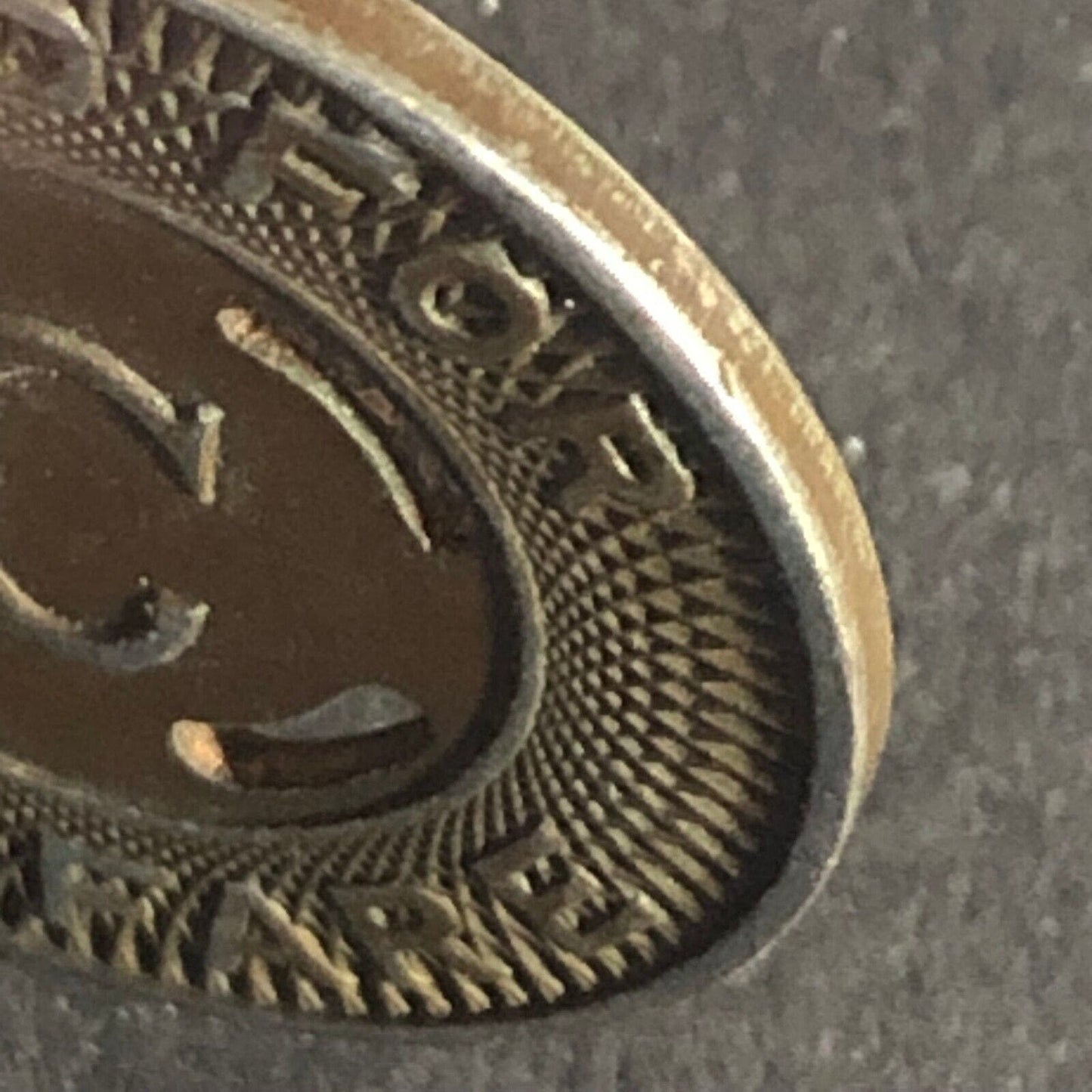 Canton City Lines Inc. "C" G/F One Fare Brass Transit Token - 22.74mm