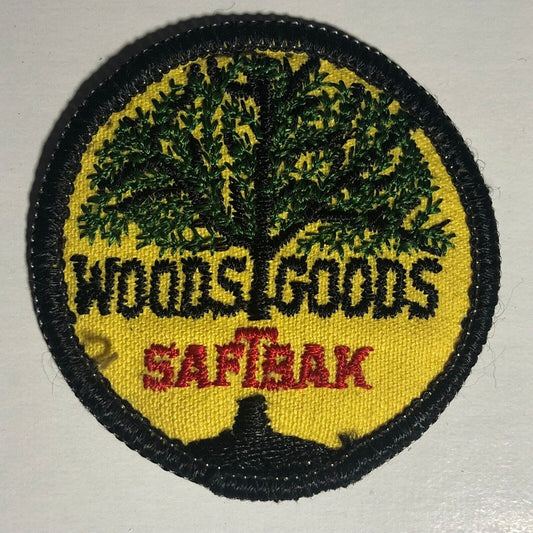 Woods Goods SafTbak Vintage Embroidered Patch c1960's-70's