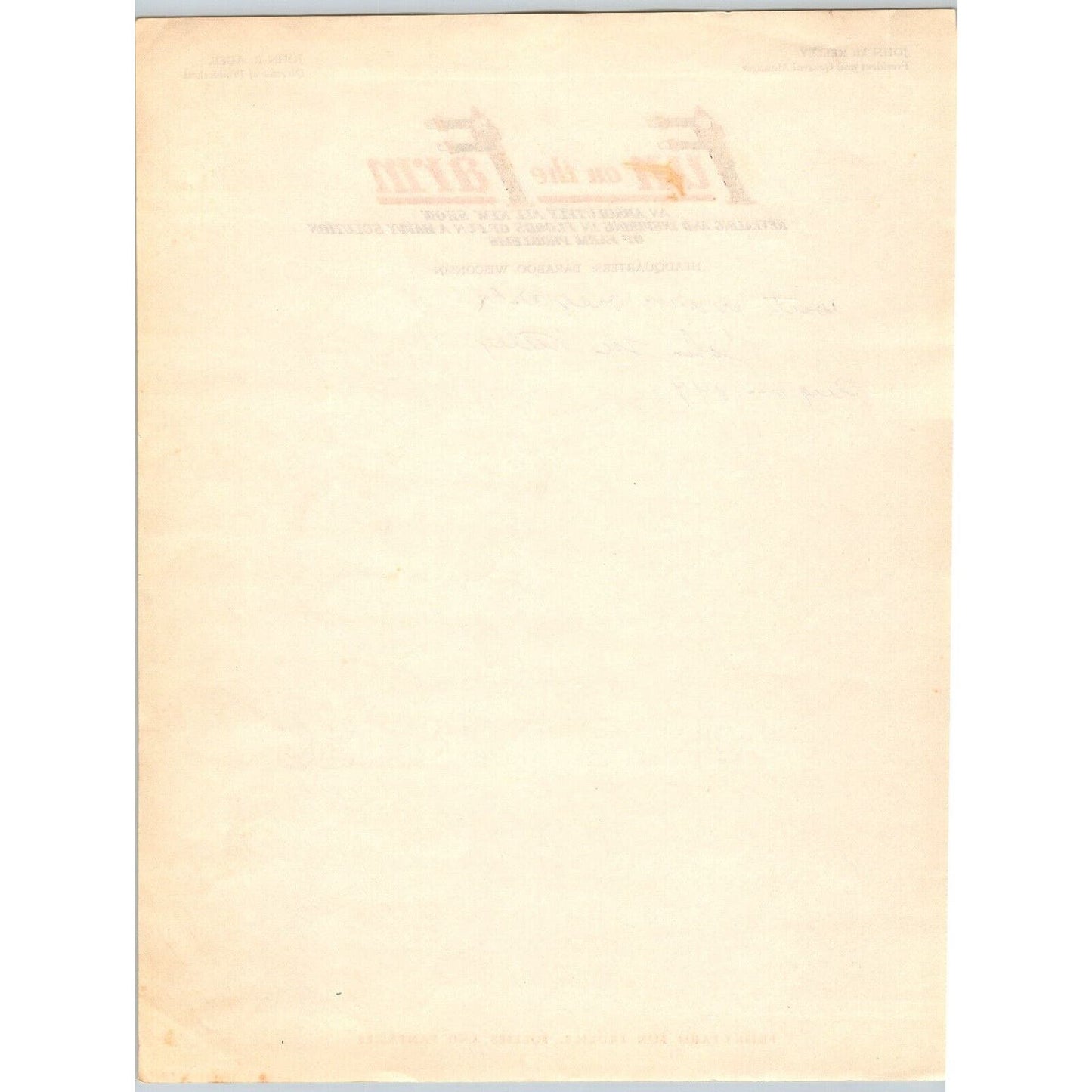 Fun on the Farm Circus Letterhead c1949 "Fun & Happy Solution of Farm Problems"