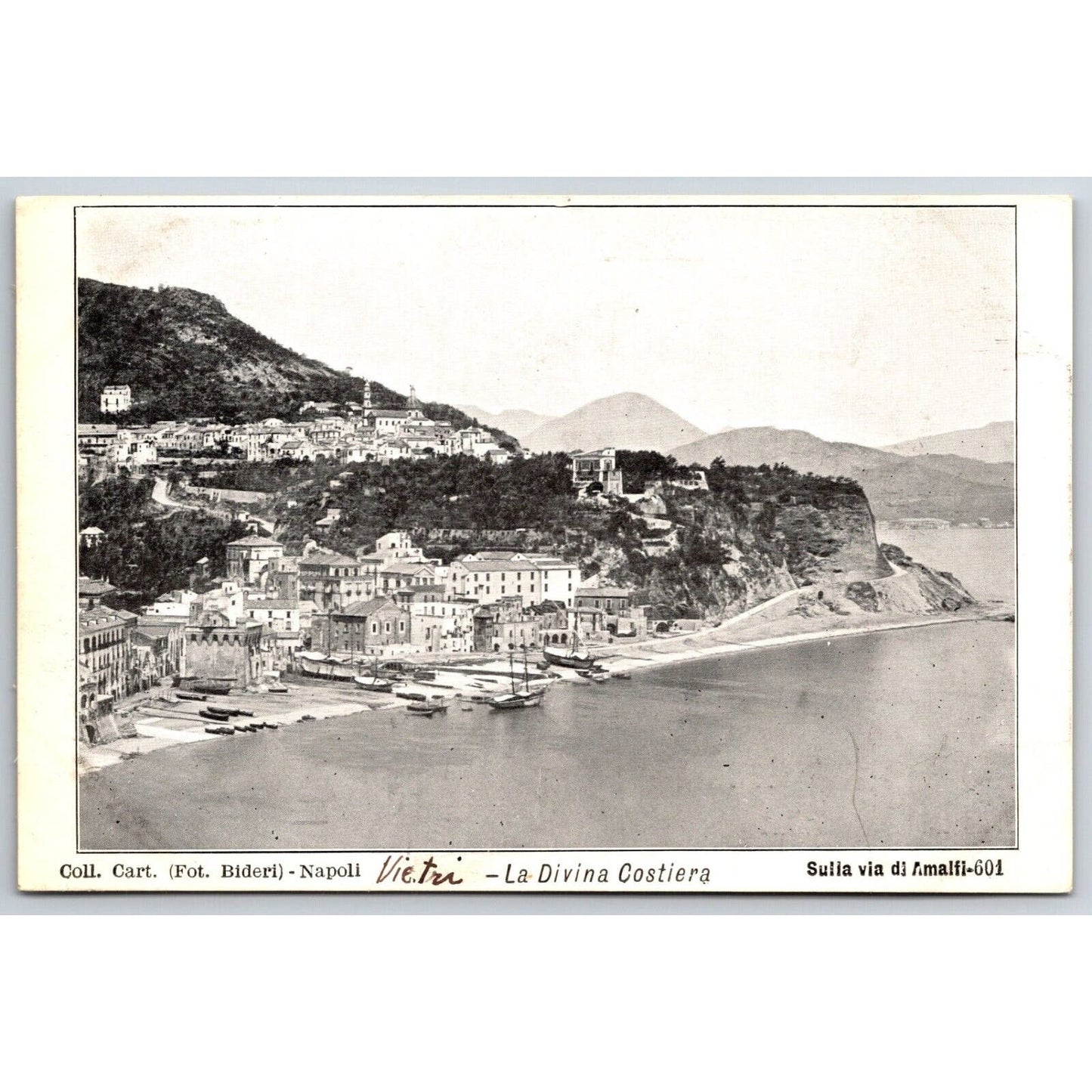 Italian Postcard "Vietri - The Divine Coast" 1901-1907 NP VGC