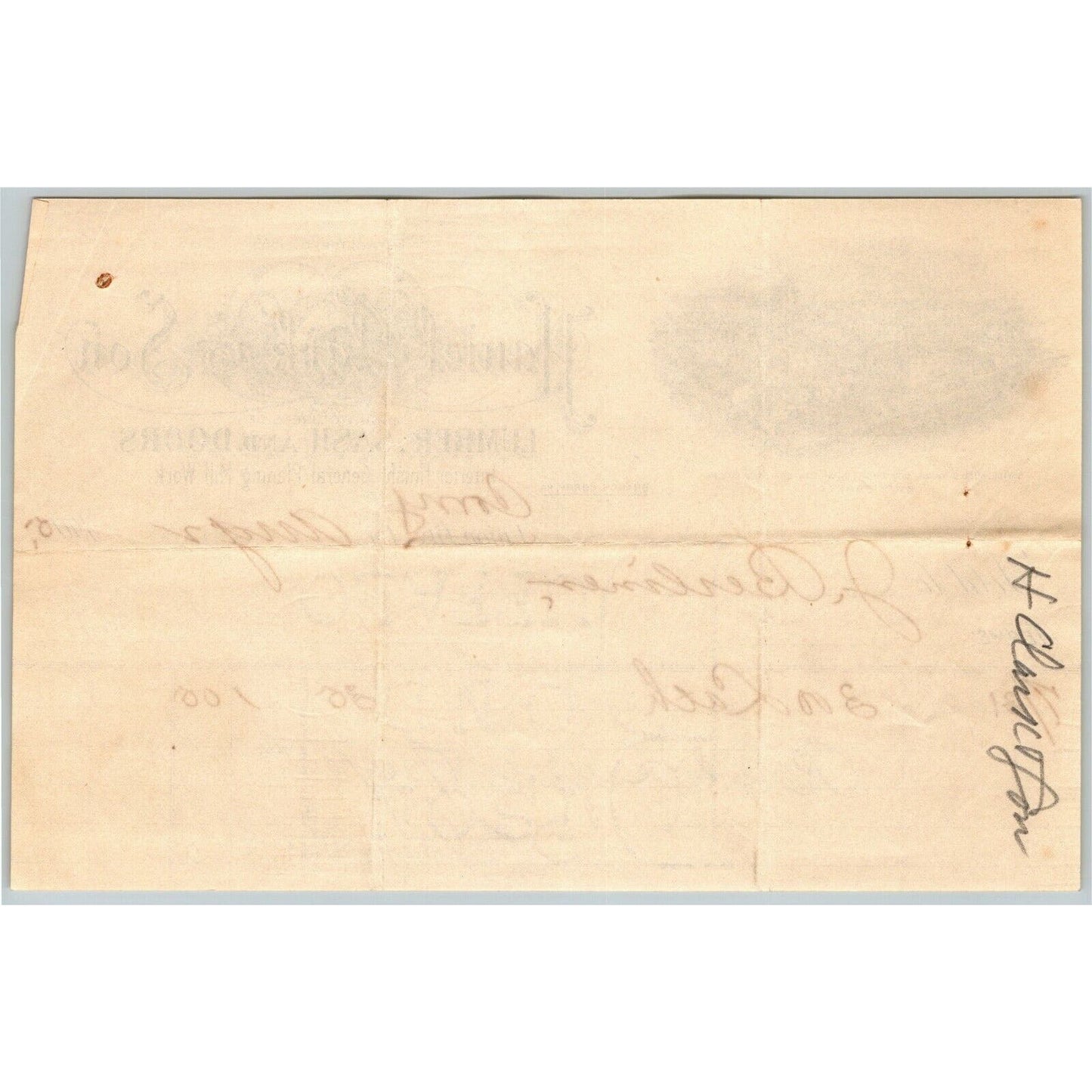 1905 Union City / Corry, PA Letterhead Haniel Clark & Son Lumber Sash Doors Mill