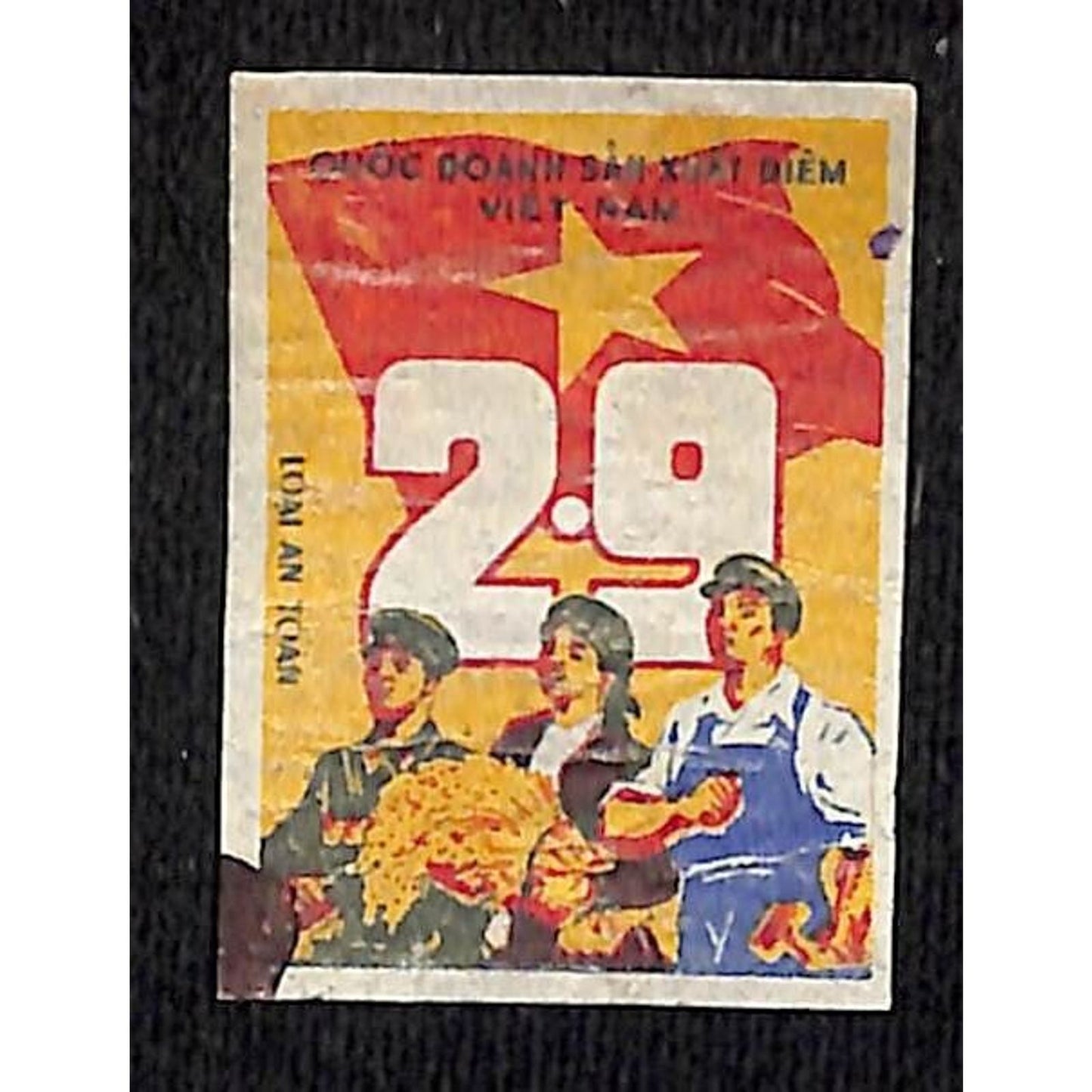 Vintage Matchbox Label Vietnamese "National Business" c1950's-60's