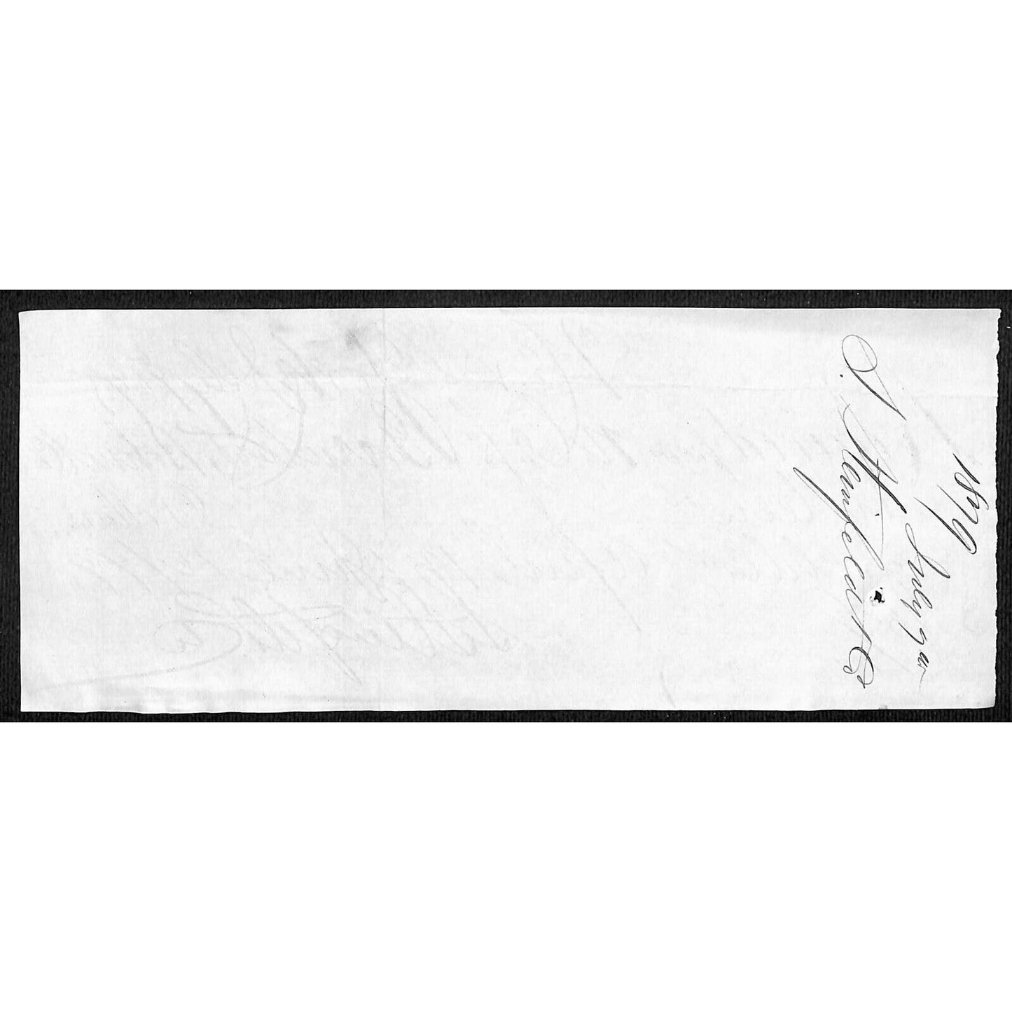 Hand Written Receipts Check - 3 1870's & 1 905 - New York Virginia City, Montana