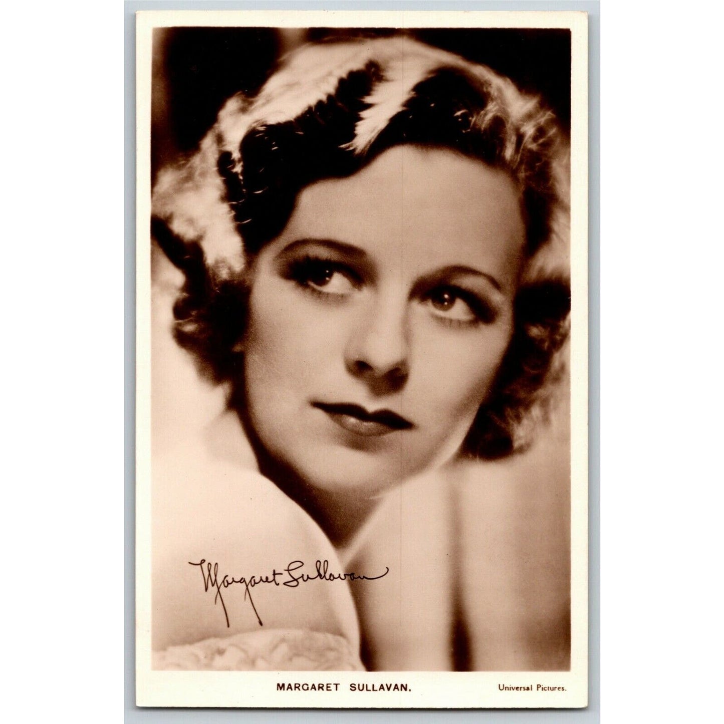 Margaret Sullavan (Universal Pictures) RPPC Postcard - Ken Prag Collection - VGC