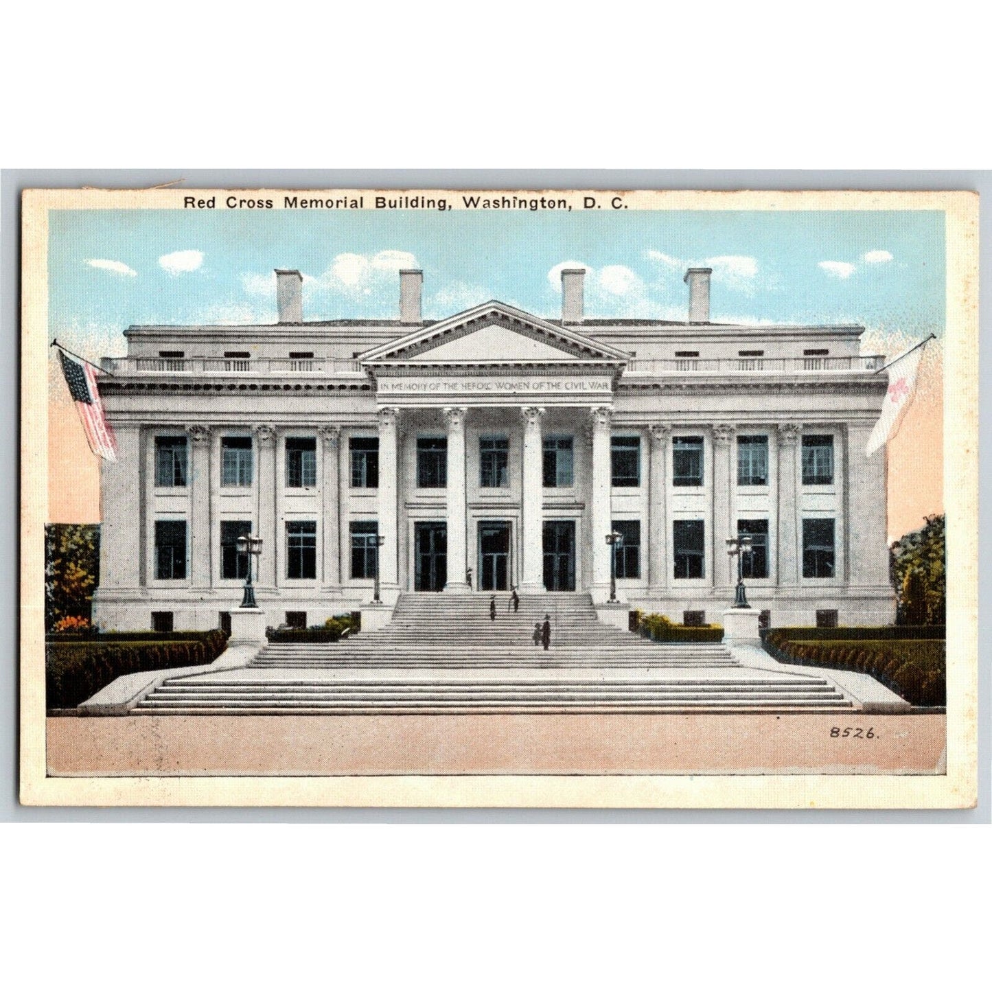 Red Cross Memorial Building, Washington, DC - Vintage Postcard - NP