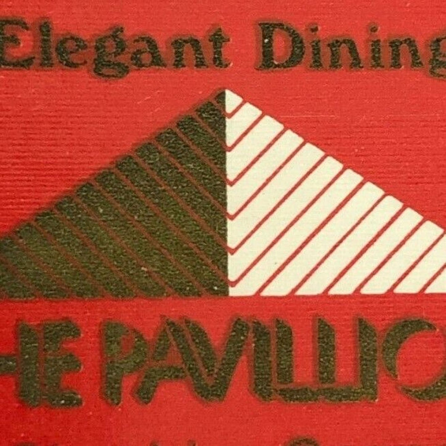 c1990s' Wooden Matchboxes / Matchbooks "The Pavillion" Restaurant Cheshire, CT