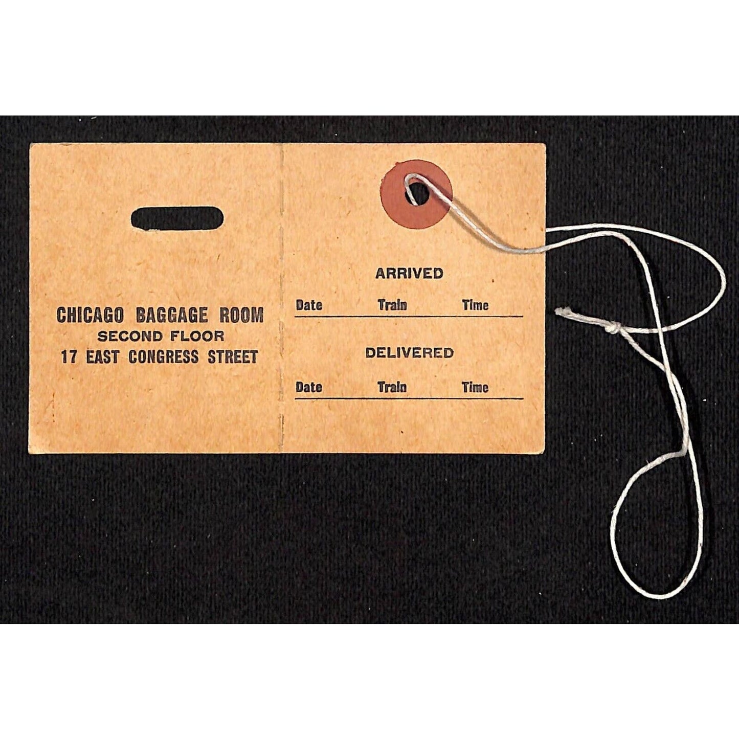 Chicago North Shore & Milwaukee Railroad Great Lakes Baggage Check / Tag #36-219
