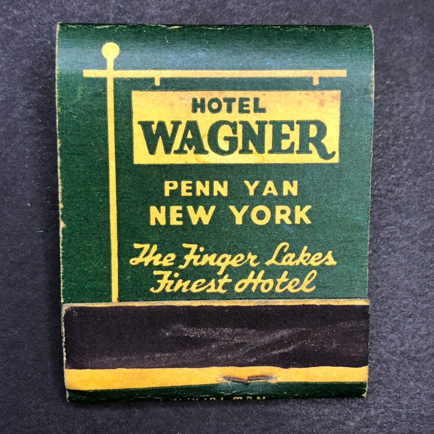 Hotel Wagner Penn Yan New York Mostly Full (-6) Matchbook c1940's-50's VGC