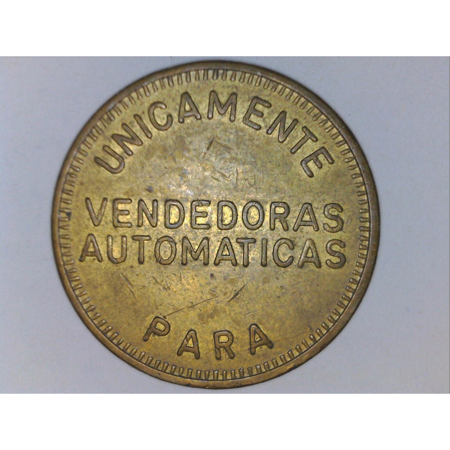 Coca Cola 21mm M.R. Ficha Para Unicamente Vendadores Automaticas Brass Token