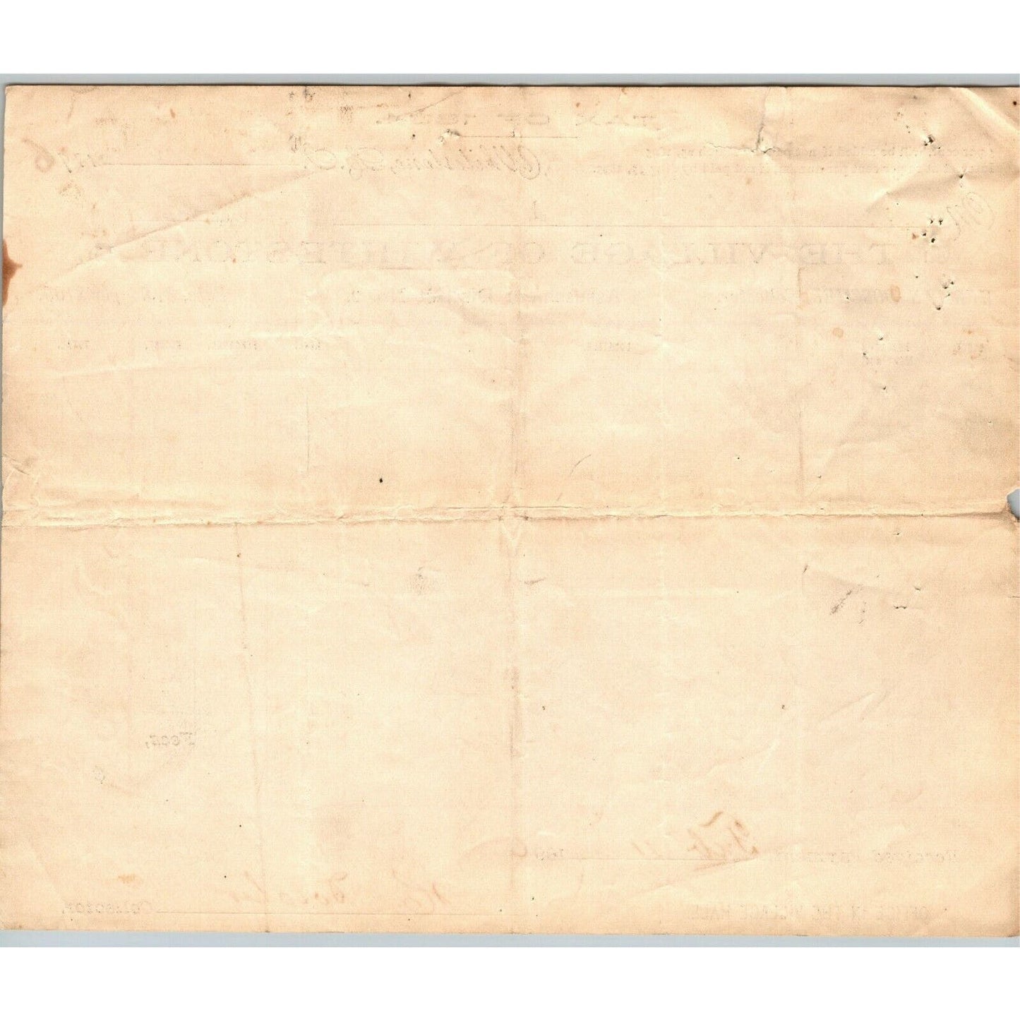 1896 Letterhead Village of Whitestone "Tax of 1894" Assessment Letterhead