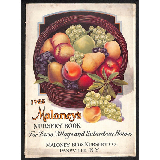 Dansville, NY Maloney Bros. Nursery Book 1925 VGC 48pp Scarce