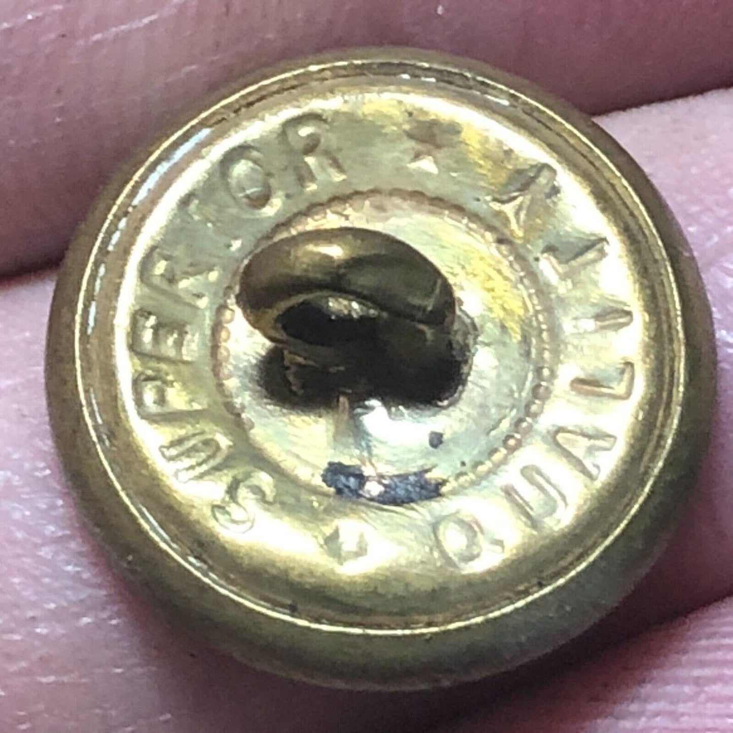 Michigan Railway Co. Brass Uniform Button 1/2" Flat - Superior Quality