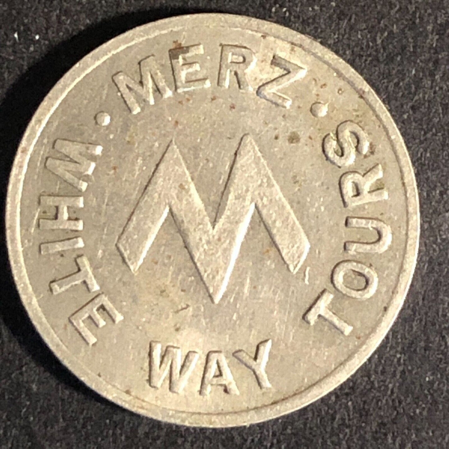 Merz White Way Tours Philadelphia WM Transit - Bus Token 19mm Scarce