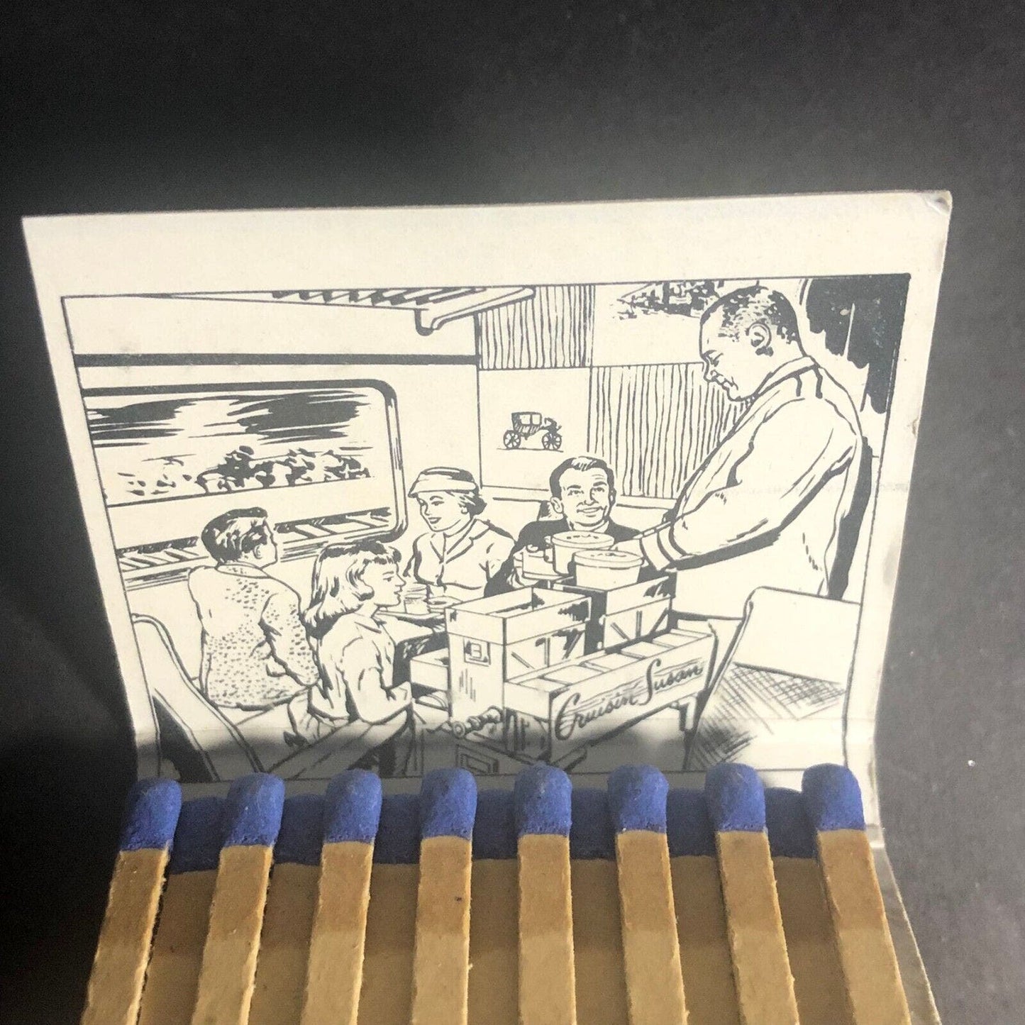 New York Central Railroad "The Explorer" Full 30-Strike Matchbook c1956 VGC