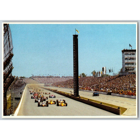 c1988 Indy 500 - Start of Race - Motor Speedway NOS 4" x 5 3/4" Postcard