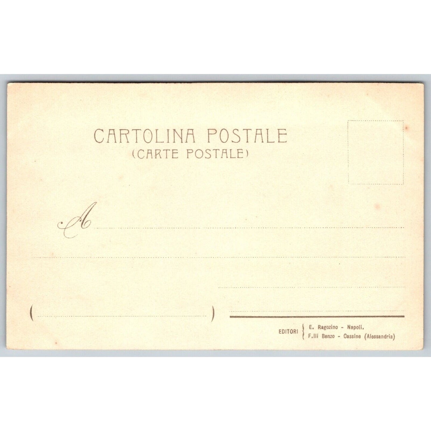 Italian Postcard Pompeii "A Vestibule" c1901-1907 NP VGC