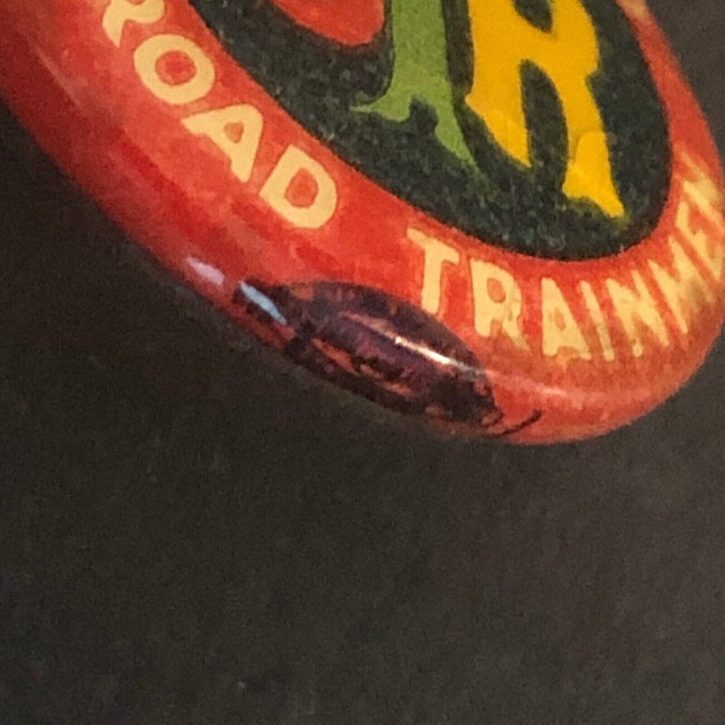 Brotherhood Railroad Trainmen Steel Celluloid Pinback 24mm c1930's