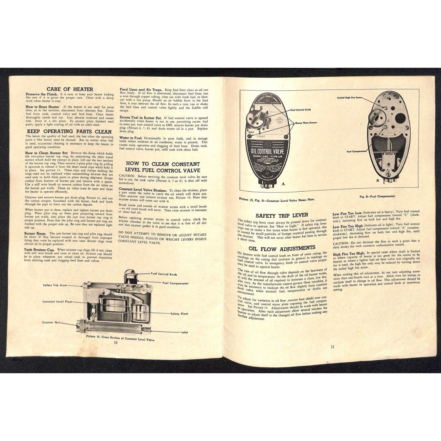 American Stove Co. Quick Heat Instructions 13pp w/ Envelope c1957 Scarce