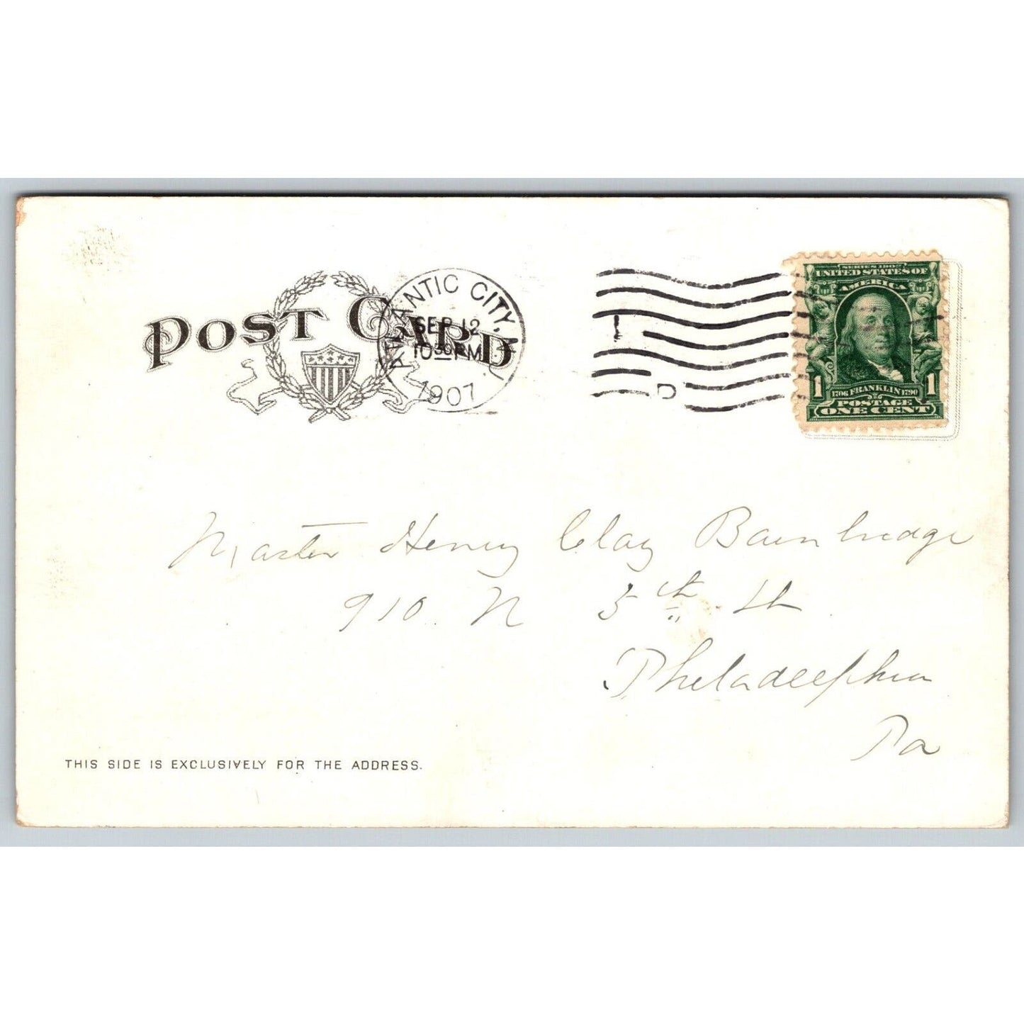 Heinz Ocean Pier Advertising Postcard Beach Bathing PM c1907 VGC