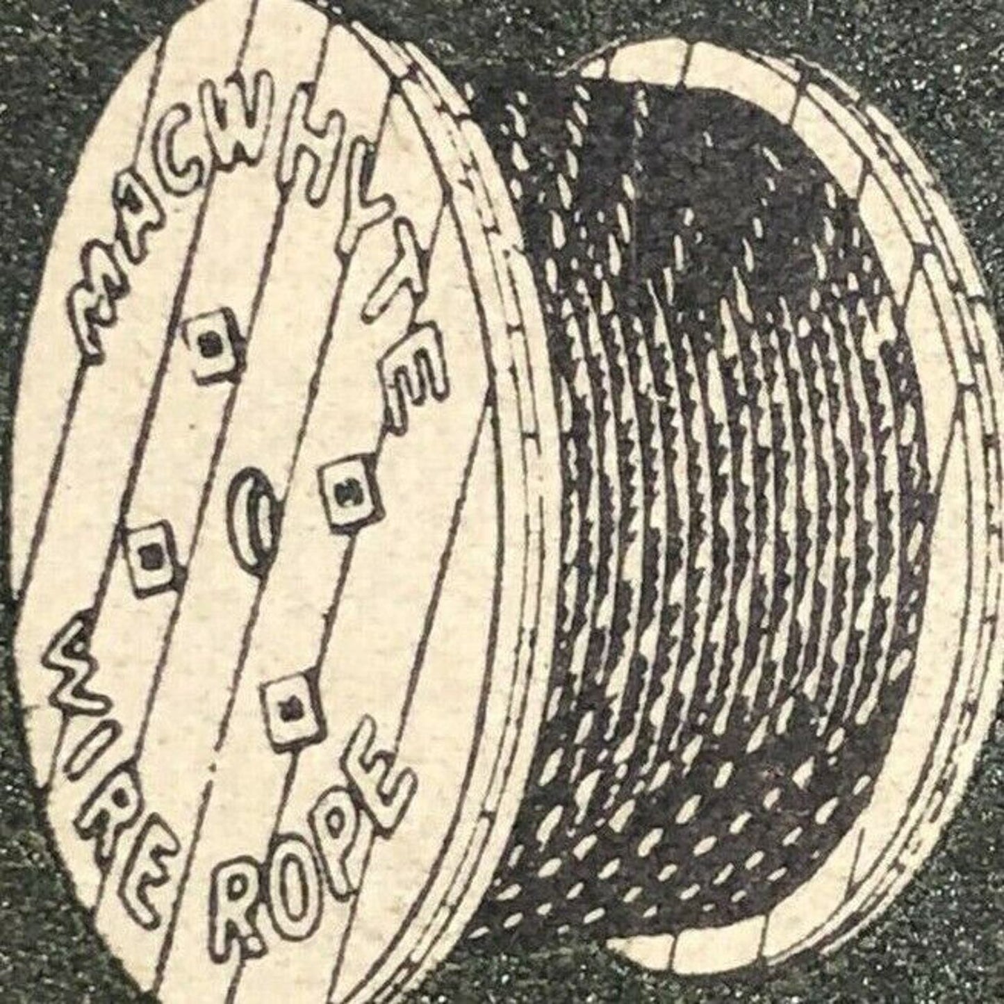 Very Scarce 1948 Full Matchbook Macwhyte "PREformed Rope" Hartford, CT