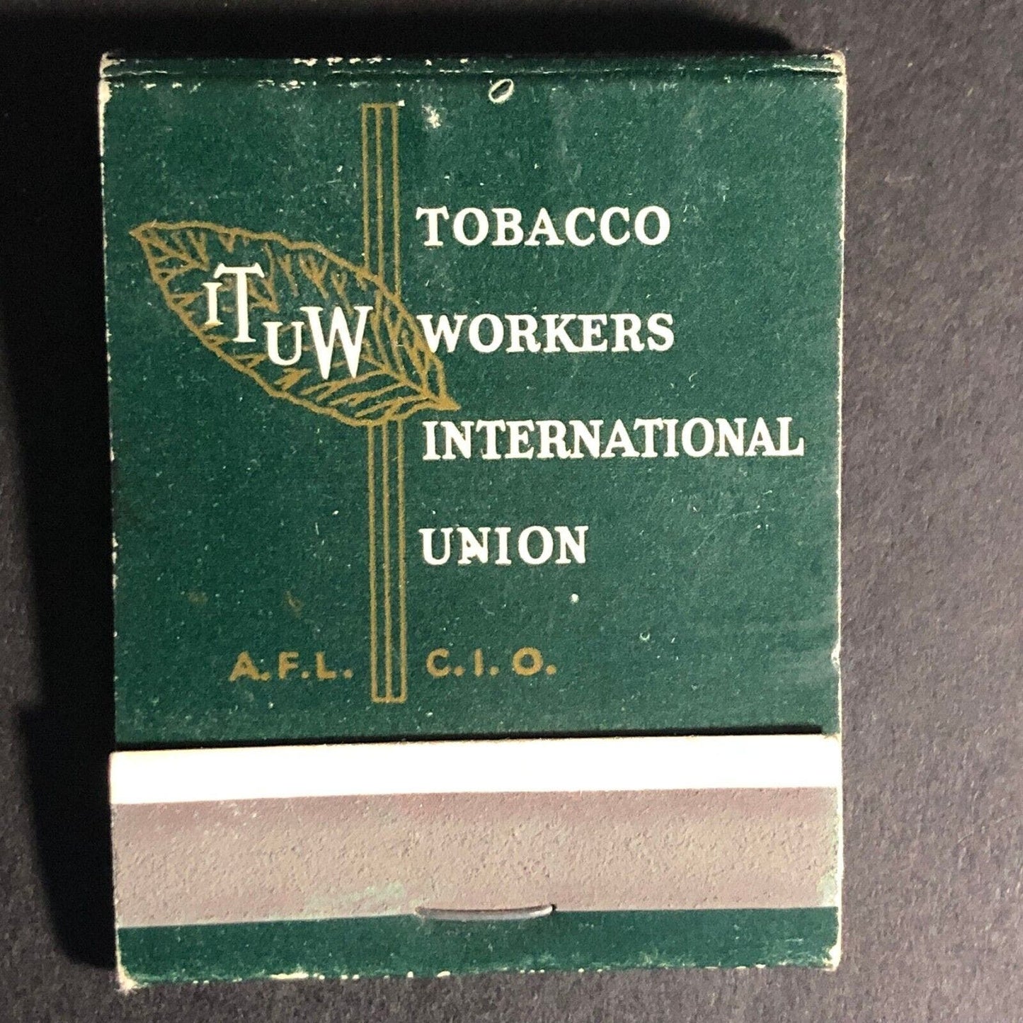ITUW Tobacco Workers Union Full 20-Strike Matchbook c1950's-60's VGC Scarce