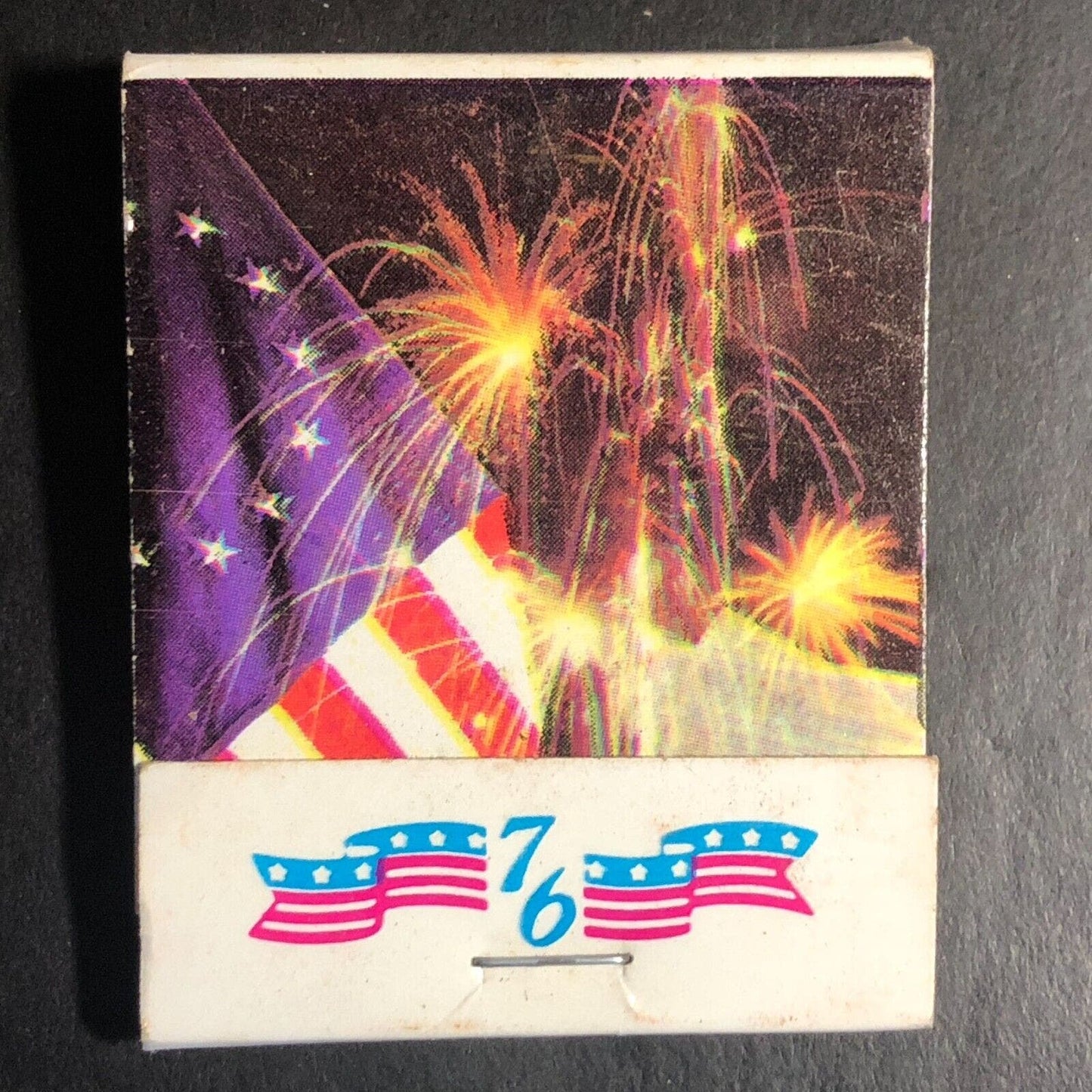 76' Bi-Centennial / Syrena (Polish) Restaurant Chicago Full Matchbook Flag