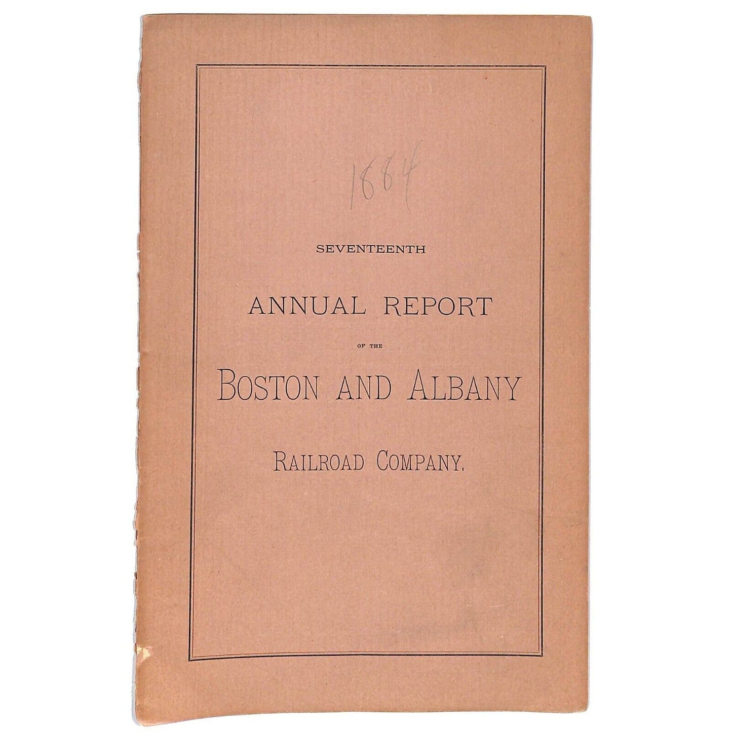 1884 Boston & Albany Railroad Annual Report 22pp - Scarce VGC