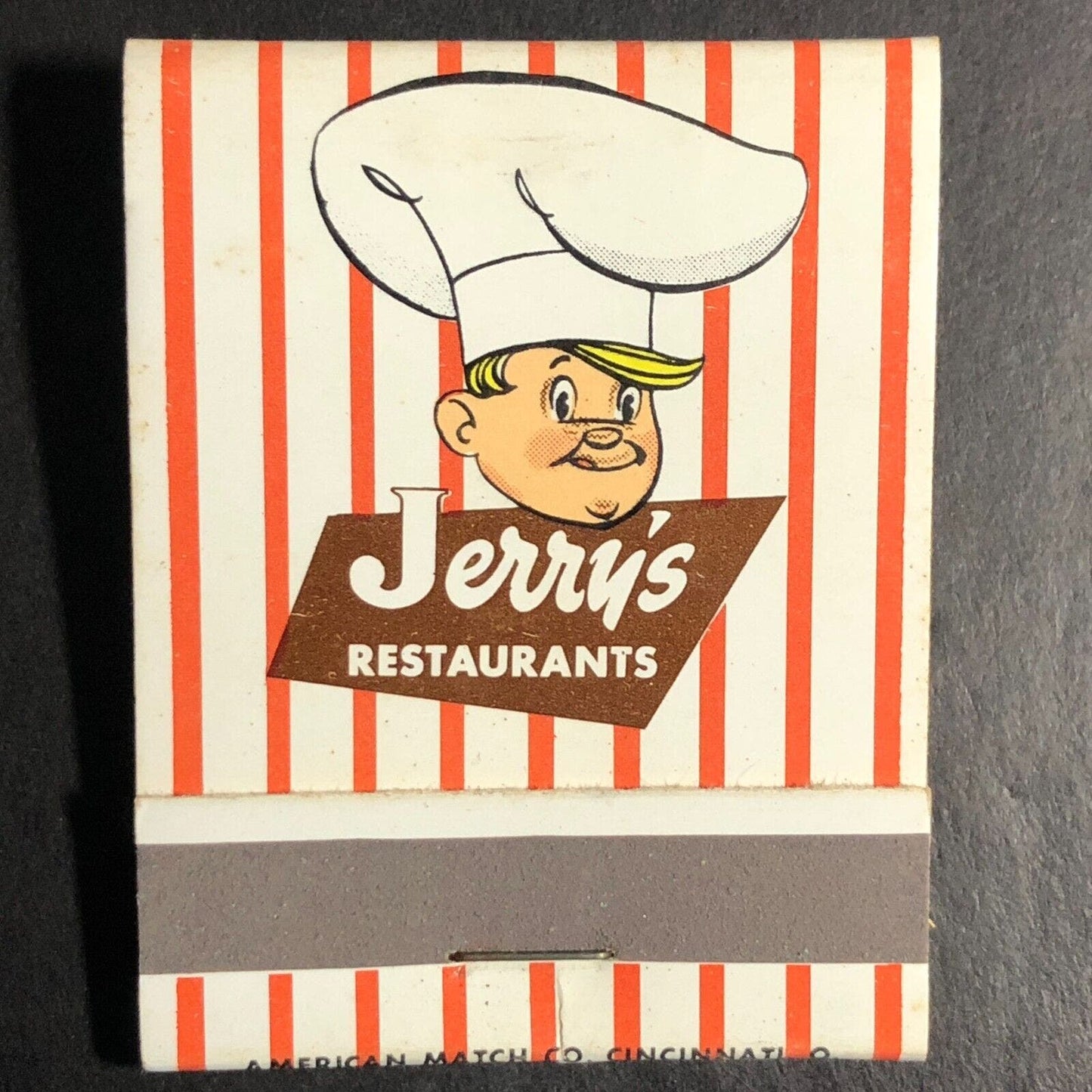 Jerry's Restaurant Full Matchbook c1960's-73 - Pic-Nic-Pac Fried Chicken Scarce