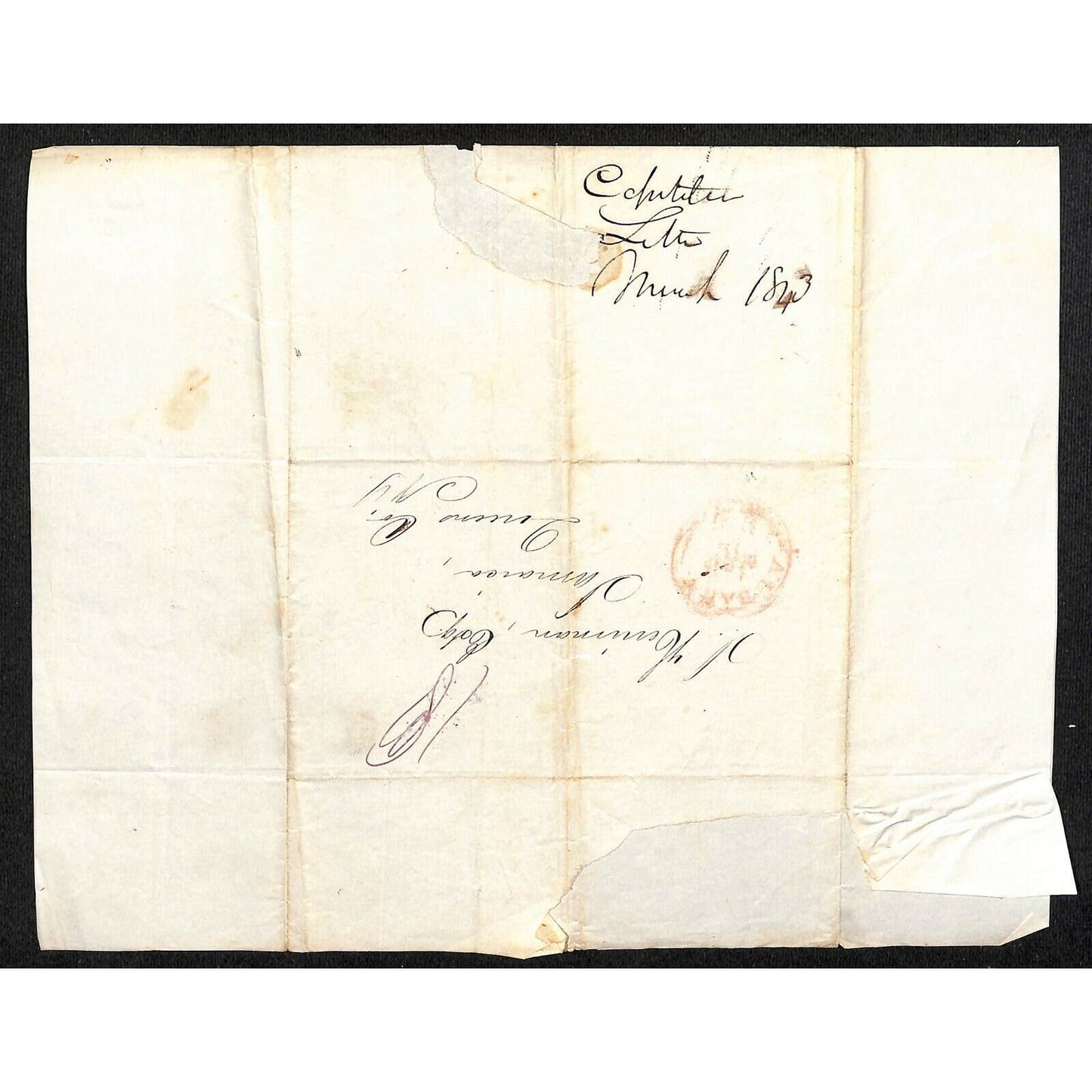 1848 ALS From Jamaica, Queens to Comptroller Albany, NY re: Mortgage / Promise