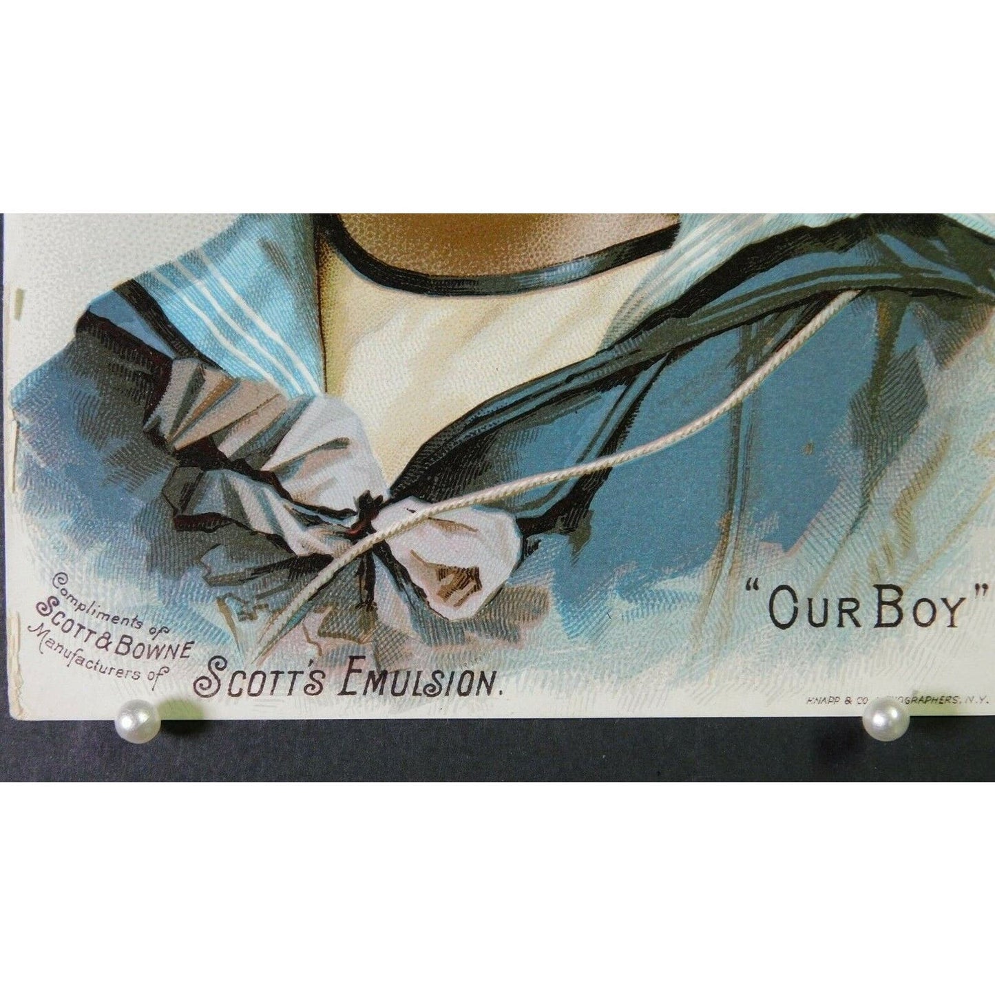 Victorian Advertising Trade Card - Scott's Cod Liver Oil Emulsion "Our Boy"