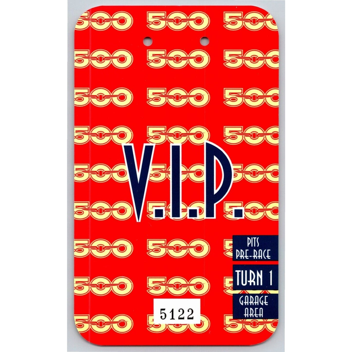 1998 Indy 500 V.I.P Pre-Race Turn 1 Garage Pit Pass VGC VIP Indianapolis #5122