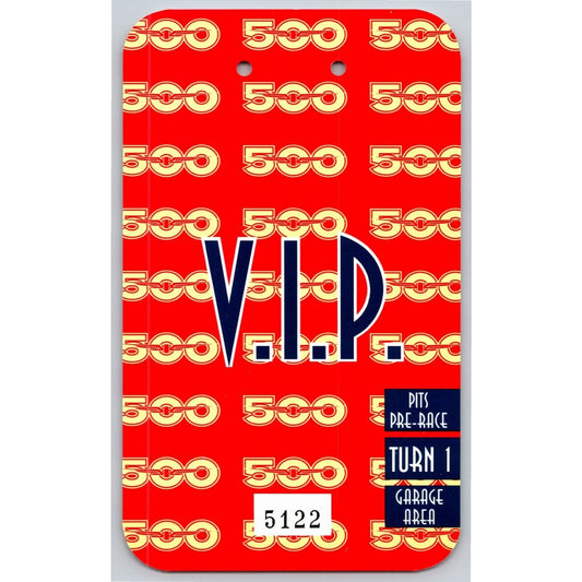 1998 Indy 500 V.I.P Pre-Race Turn 1 Garage Pit Pass VGC VIP Indianapolis #5122
