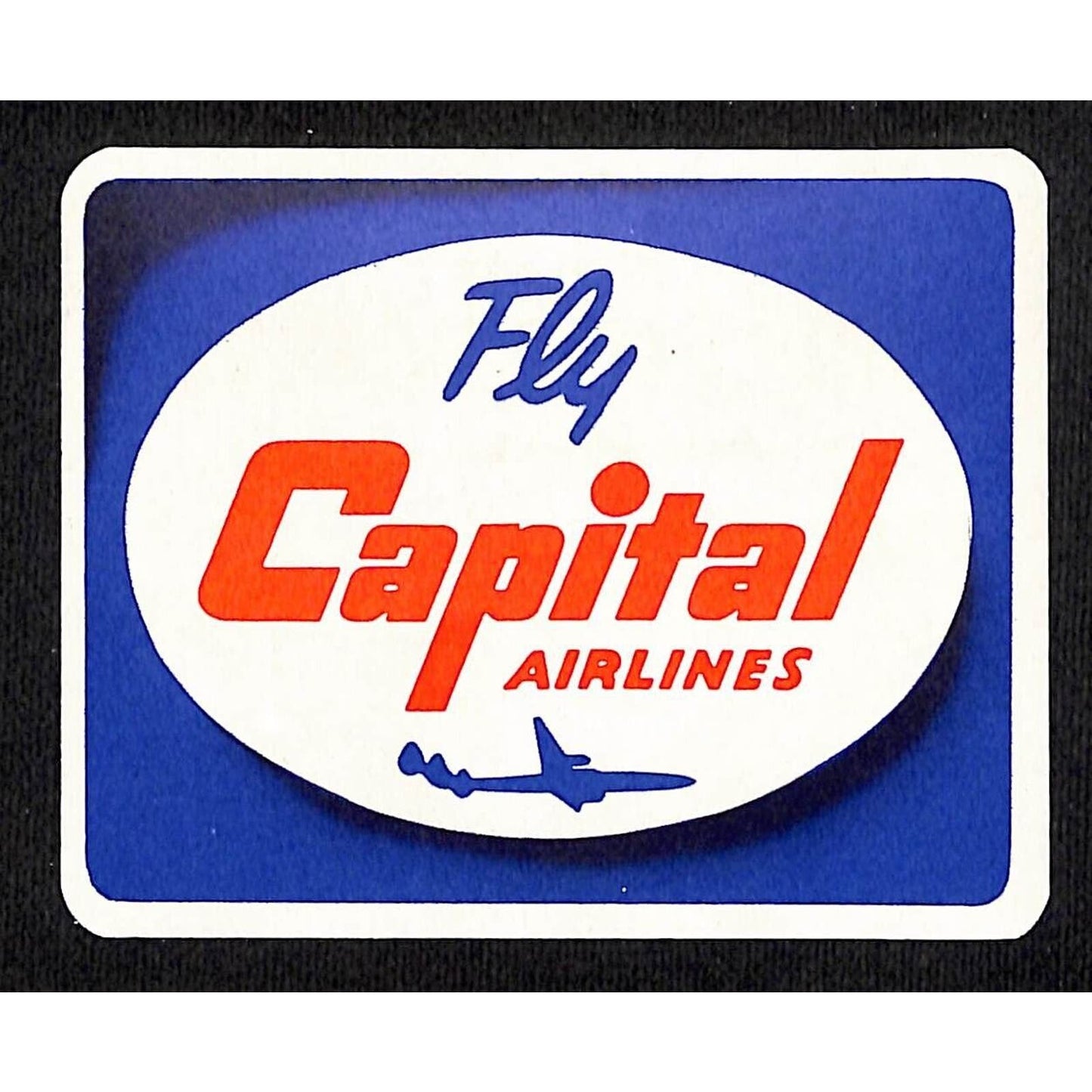 Fly Capital Airlines Wheaties Cereal Premium Airline Sticker c1955 VGC
