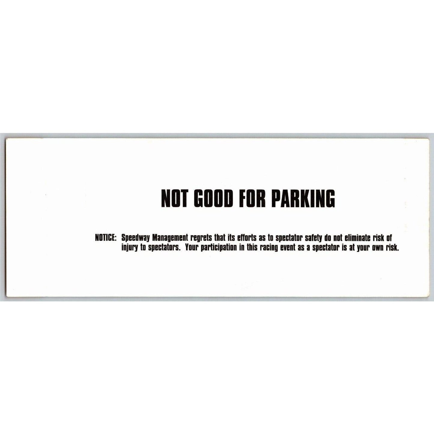 2000 Indy 500 (1st Day Saturday Practice) Pagoda Terrace Unused Ticket IMS #74
