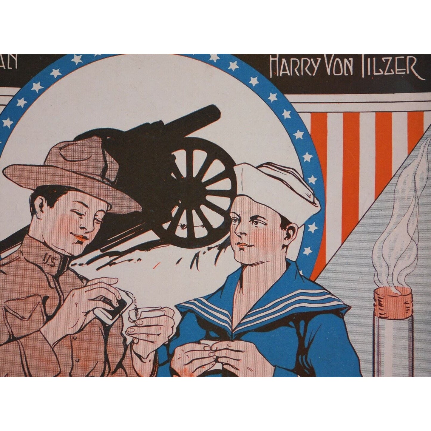 WWI Sheet Music - "The Makin's Of The U.S.A .."A Song For Tobacco For The Boys..