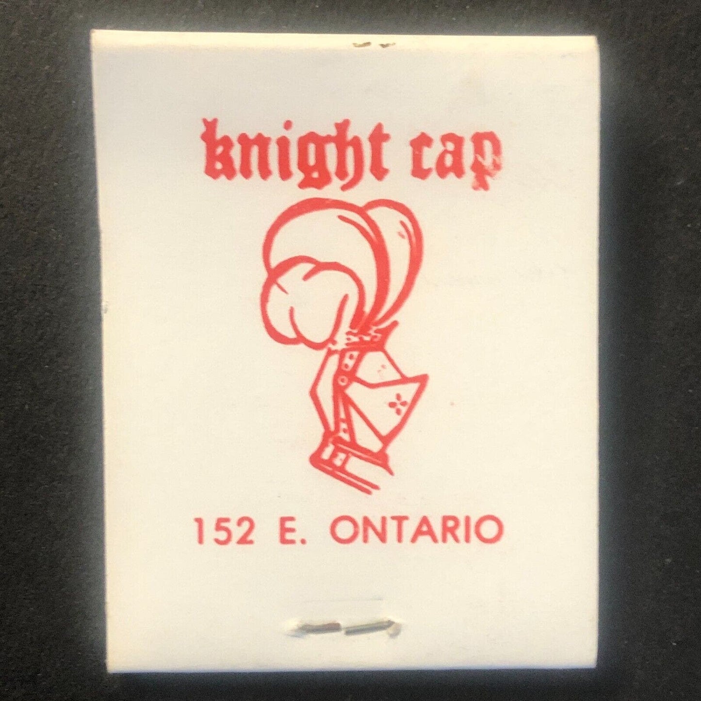 Knight Cap Bar Restaurant Chicago Vintage Full Matchbook c1960's-73