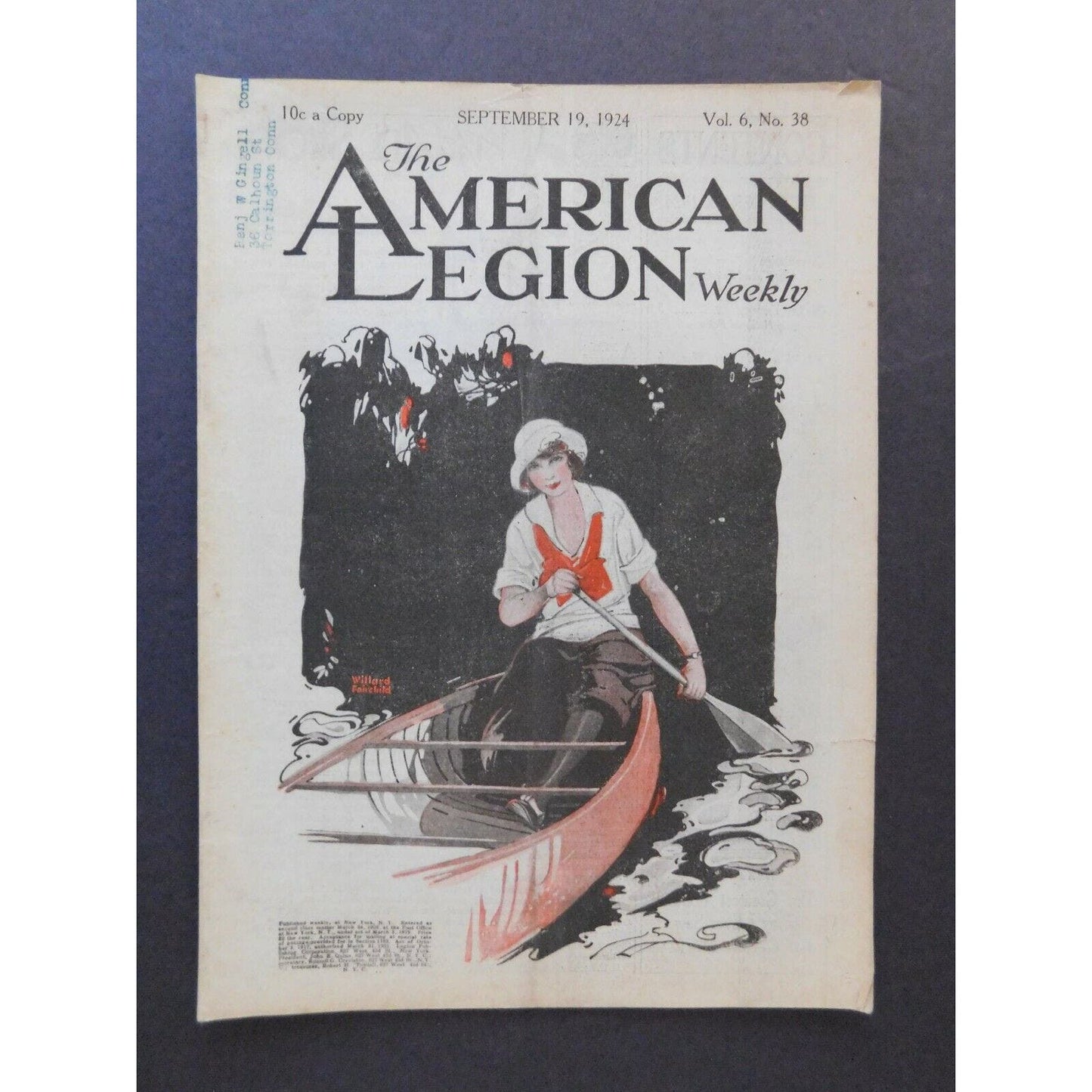 "The American Legion Weekly" Sept 19 1924 - 22 pgs.