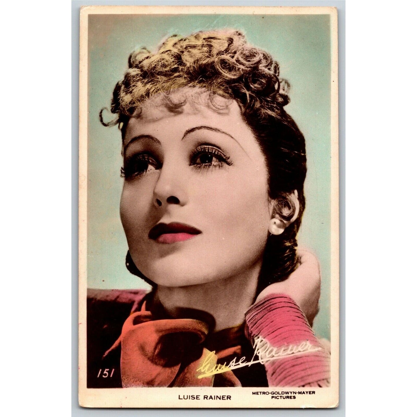 Luise Rainer MGM RPPC Postcard - Ken Prag Collection - VGC