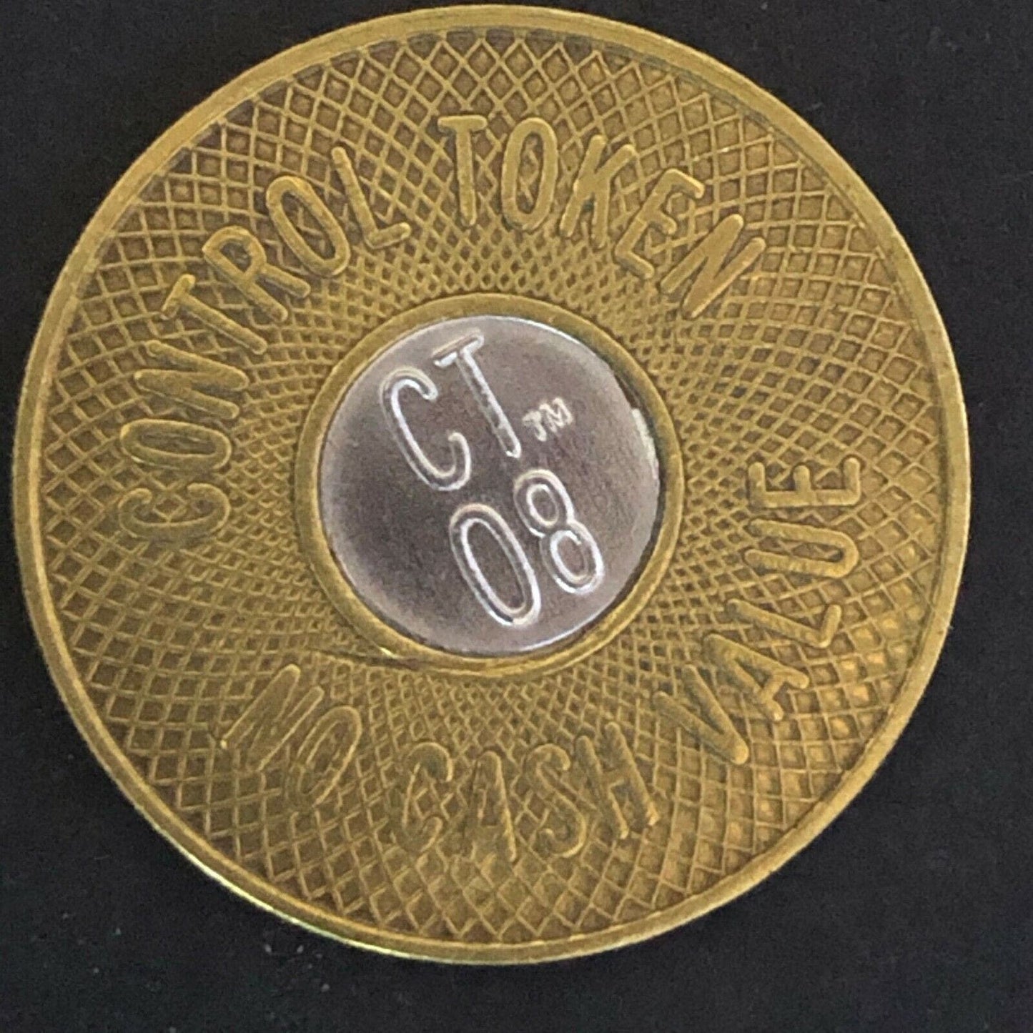 23mm Bimetallic Brass / Aluminum "VB" "CT08" Control Token - Fauver Coll.
