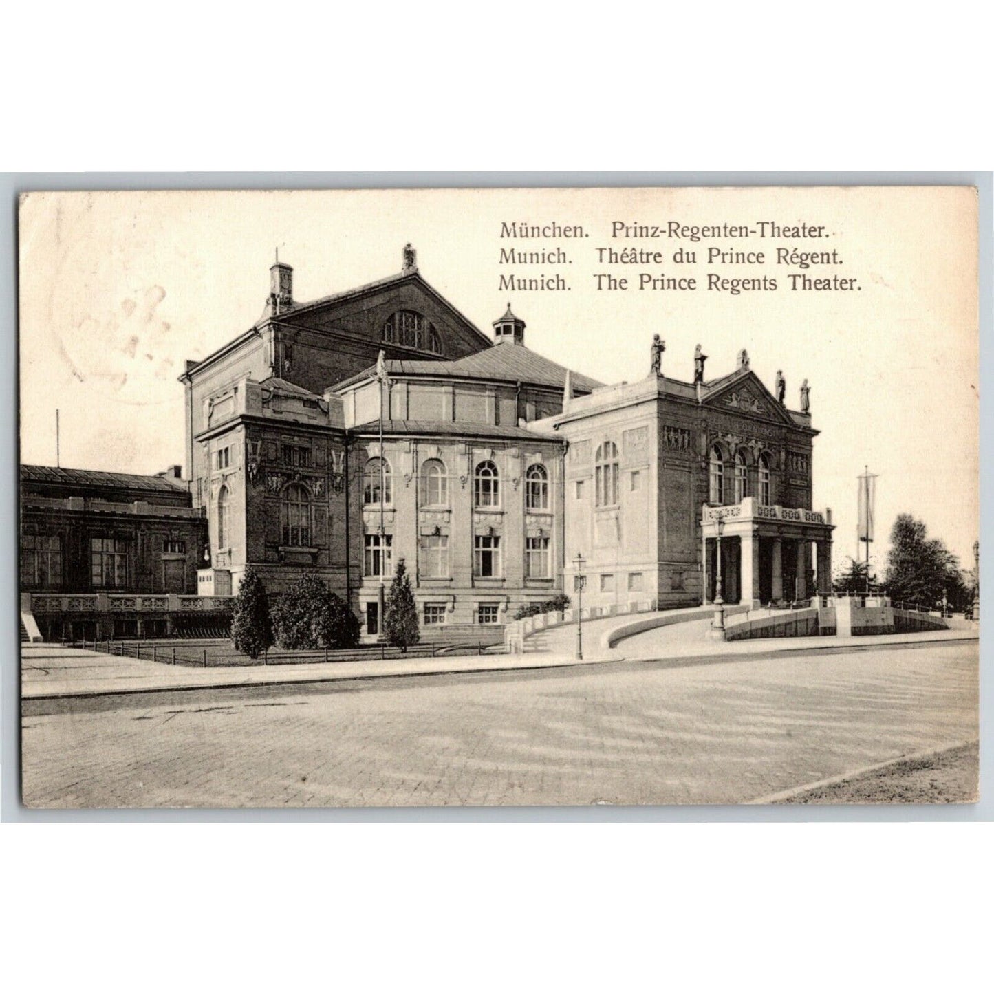 Vintage c1910 RPPC Postcard - "The Prince Regents Theater" Munich