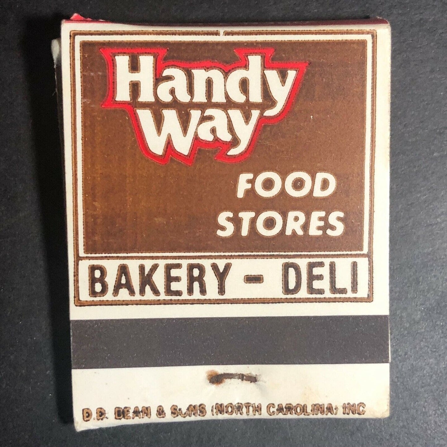 70's-80's Full Matchbook "Handy Way Food Stores Bakery Deli"