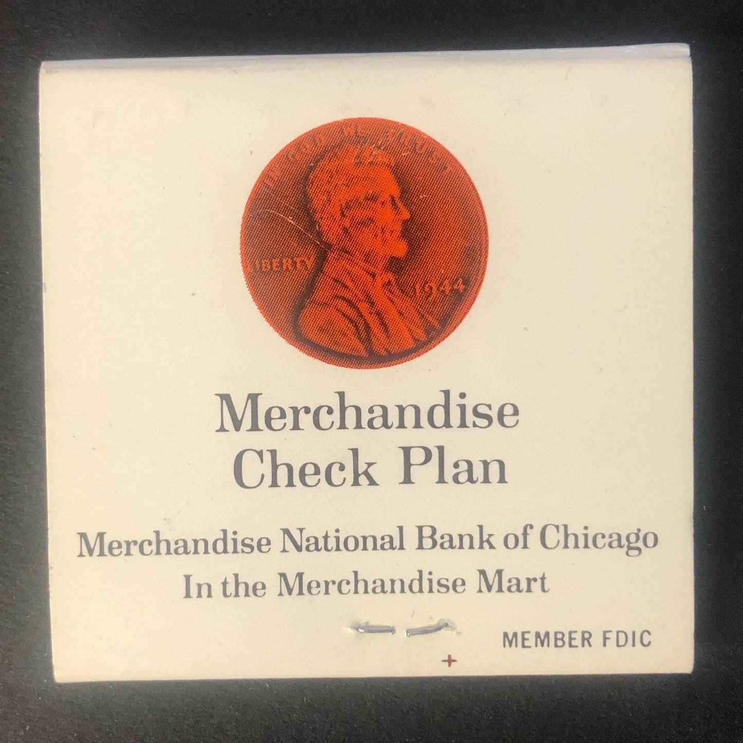 Merchandise National Bank of Chicago "Red Cent" Vintage Full Matchbook c1968-73
