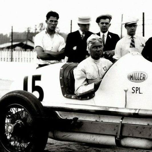Frank Lockhart Indy 500 Winner 1926 - 8 x 10 Glossy B&W Photograph VGC Stamped