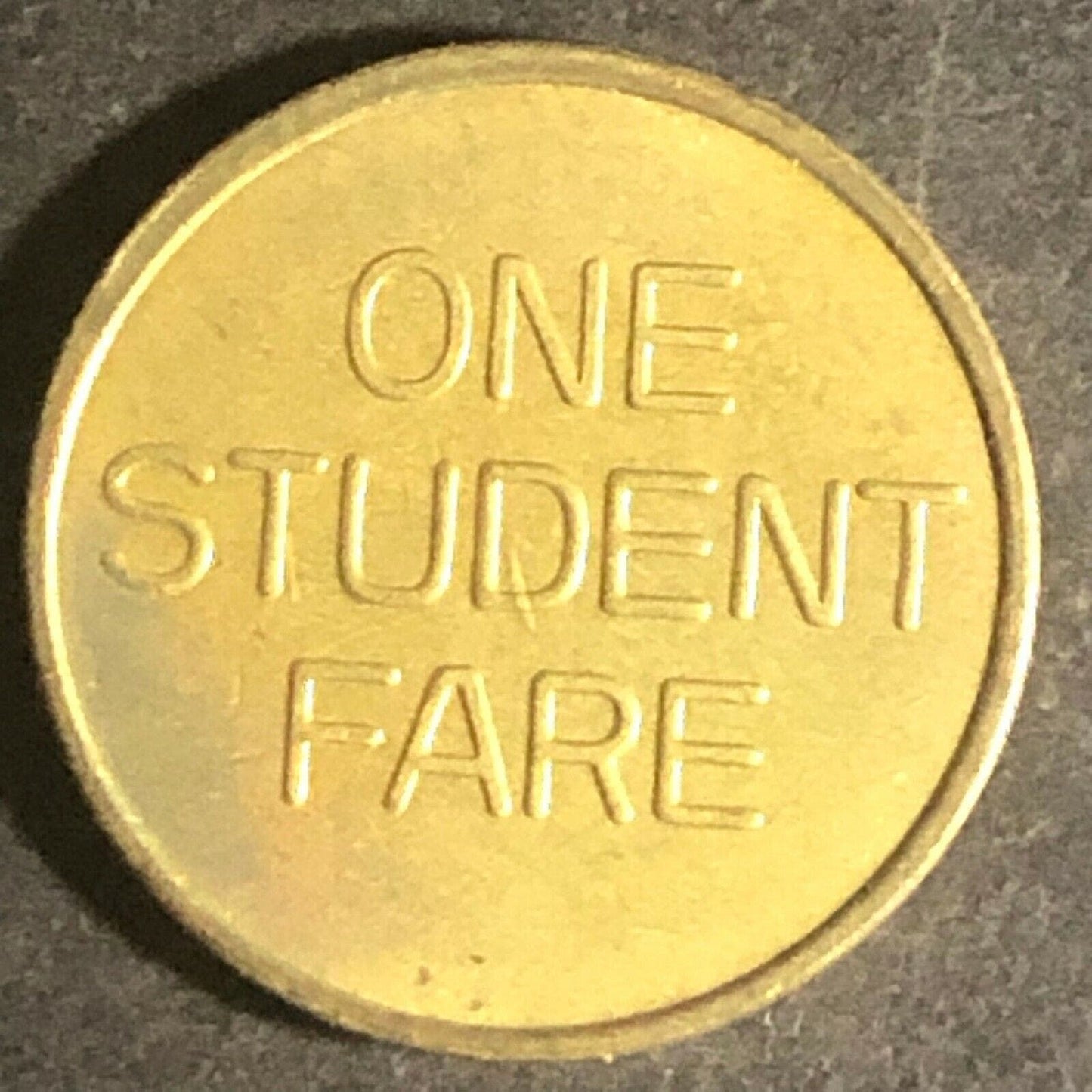 Vintage 16mm Brass Sheboygan (Wisconsin) "One Student Fare" Transit Token