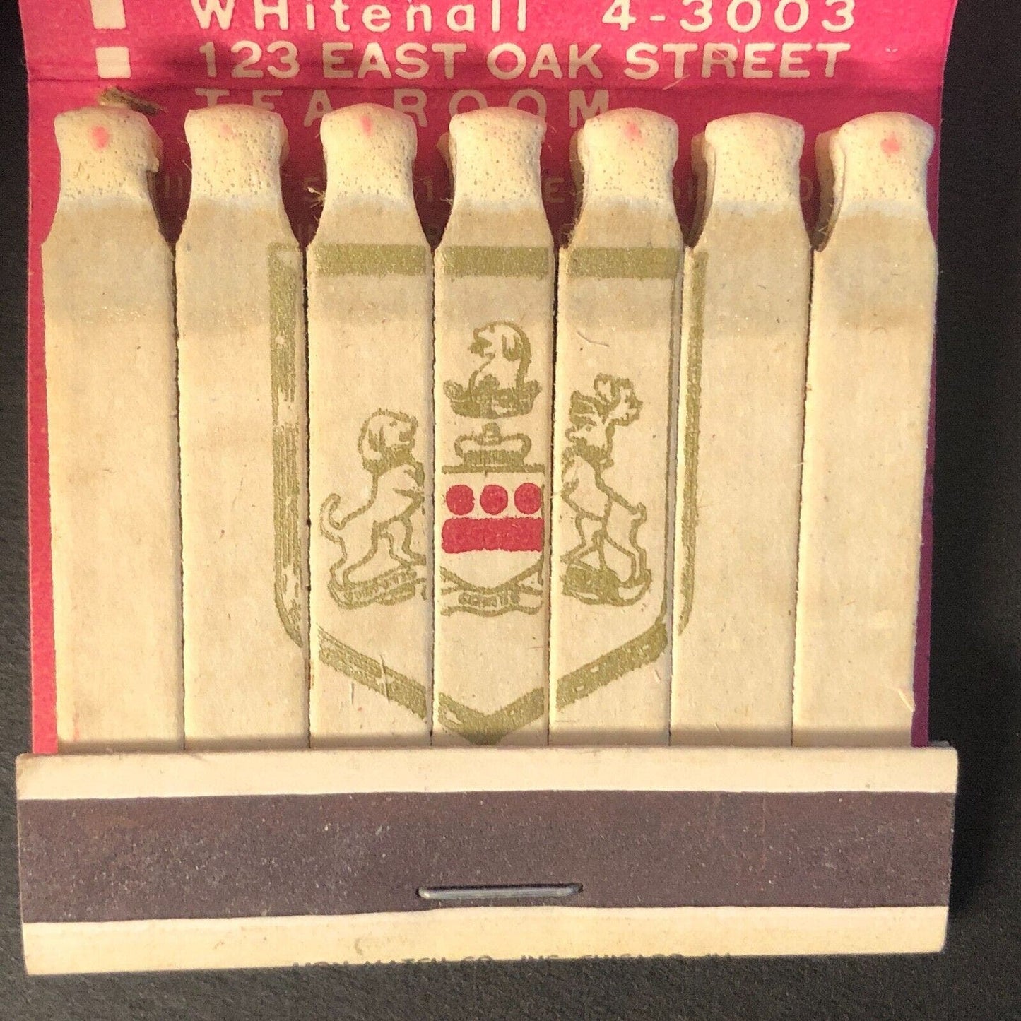 Musket & Henriksen Pharmacists Chicago Full FEATURE Vintage Matchbook c1950's