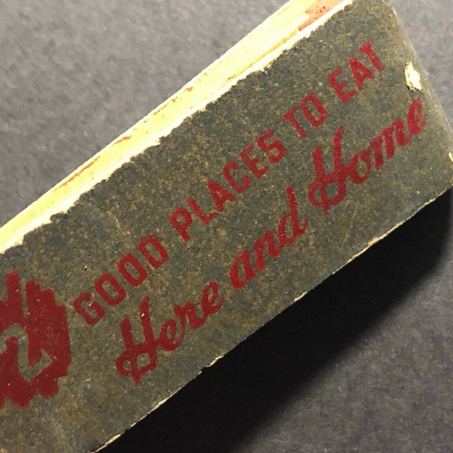 Scarce Vintage c1940's Full Slim 10 Strike Matchbook Y-Not-Eat Glendale, CA