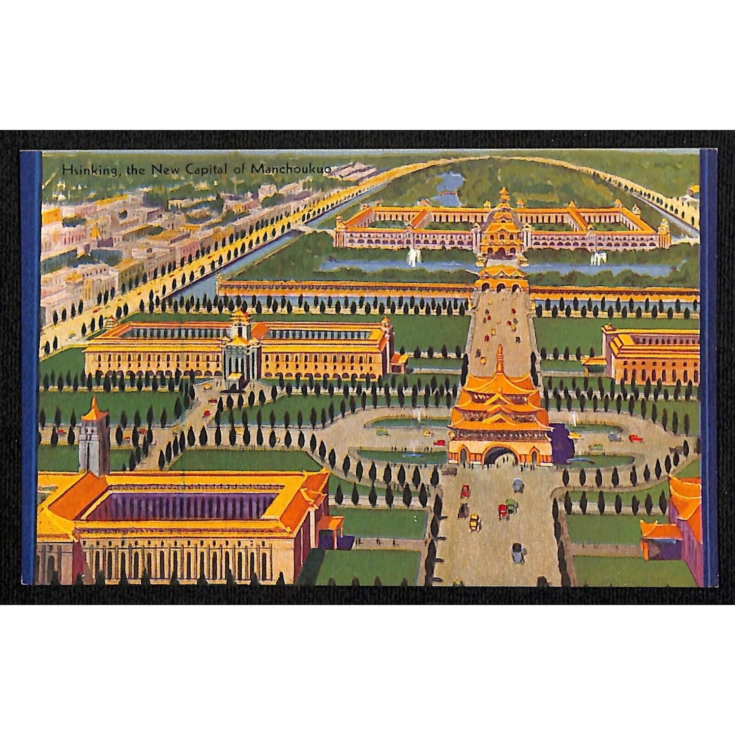Japanese Pavilion Postcard - Hsinking 1933 Chicago World's Fair VGC