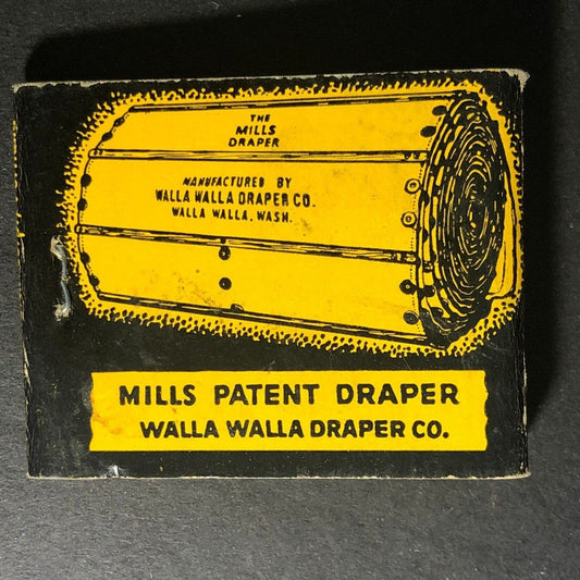 Walla Walla Draper Co. Washington c1940's-50's VGC 20-Strike -4 Scarce