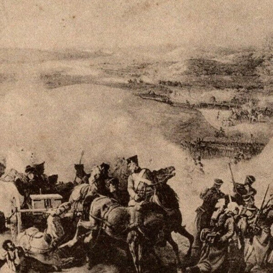 c1914-18 Russian Military Art Postcard - Battle of Maloyaroslavets 1812