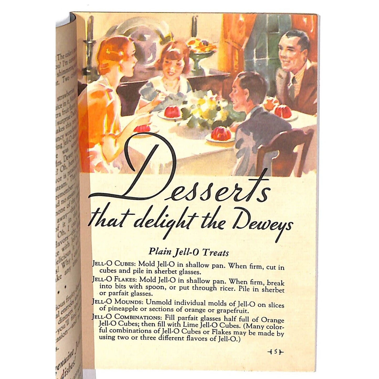 Jell-O Recipe Booklet "What Mrs. Dewey Did" 48 Fascinating New c1932 23pp.